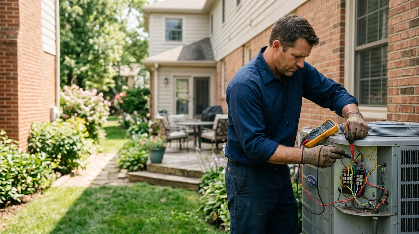 HVAC technician working near Euless, TX